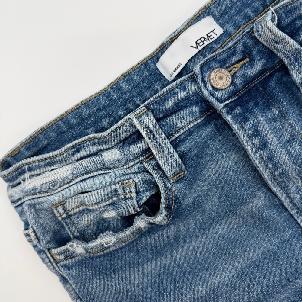 Vervet Stylish Distressed Flare Jeans - Picture 3 of 9